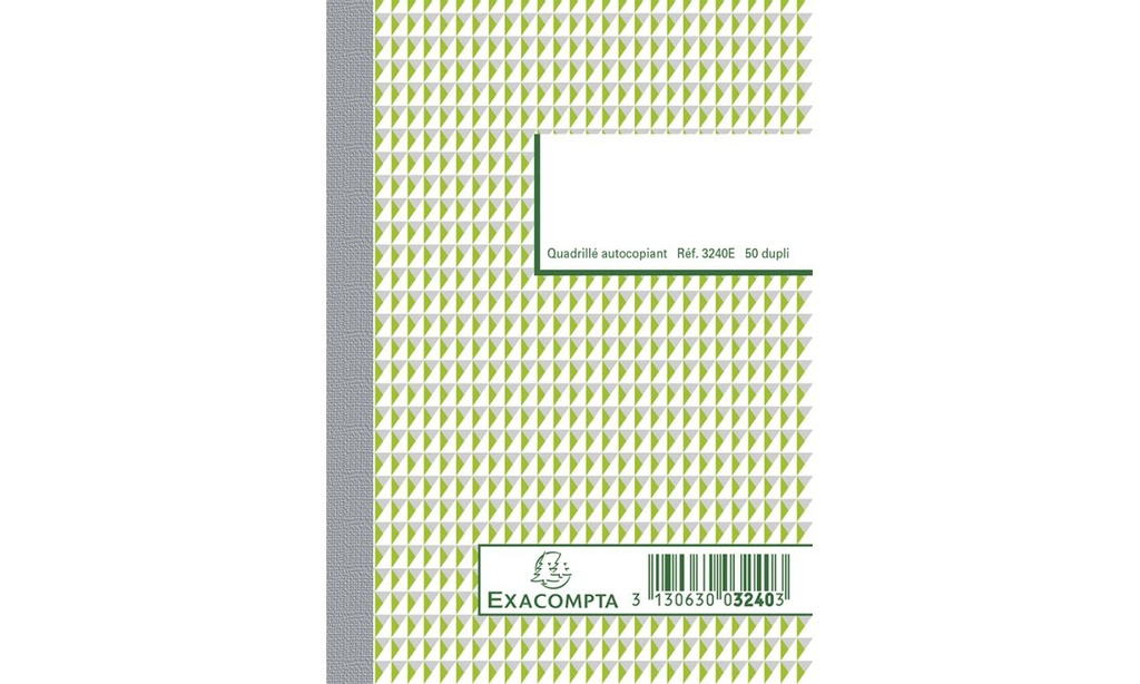 Orderboek geruit NCR 2-v 14,8 x 10.5 cm 