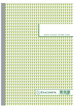 Doorschrijfpapier Exacompta 297x210mm geruit zelfkopiërend dupli 50sets