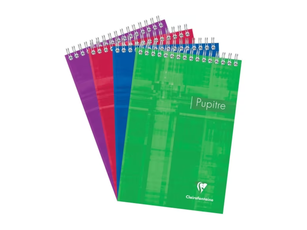 Schrijfblok Clairefontaine Pupitre A5 geruit spiraal bovenaan