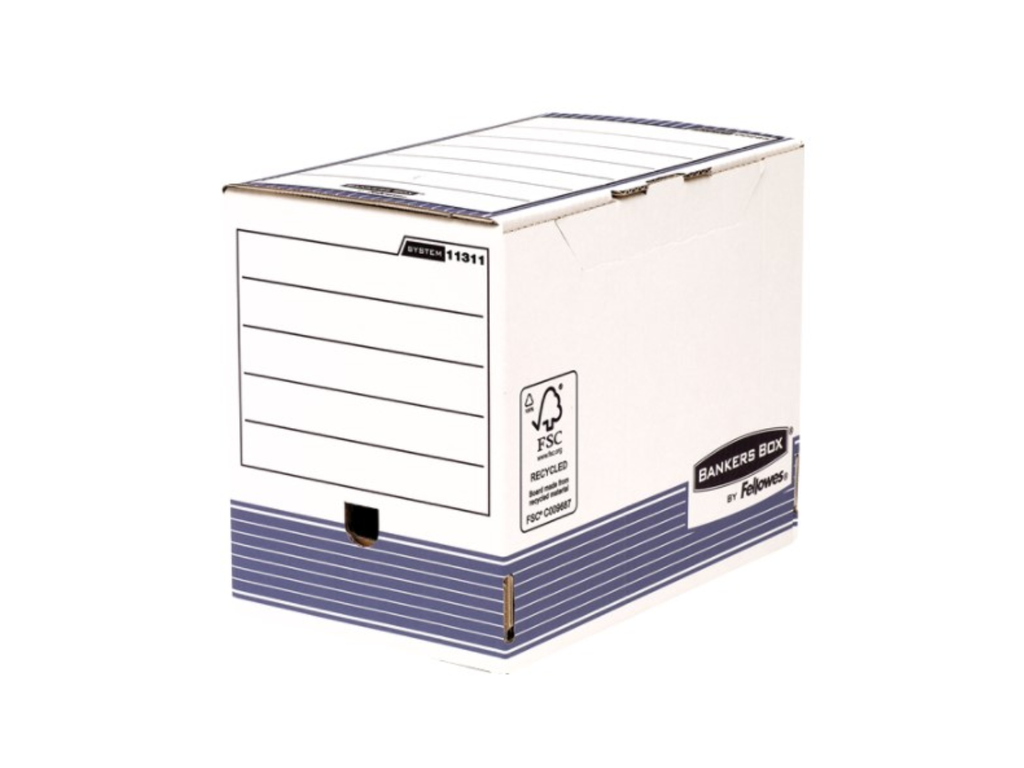 Archiefdoos Fellowes Bankers Box System A4+ 253x345mm rug 200mm (10)
