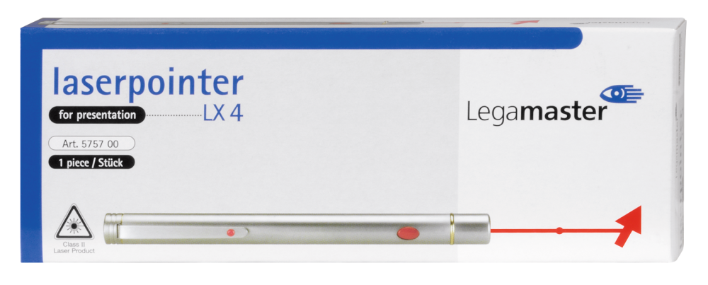 Laserpointer Legamaster LX 4 14cm rode laser