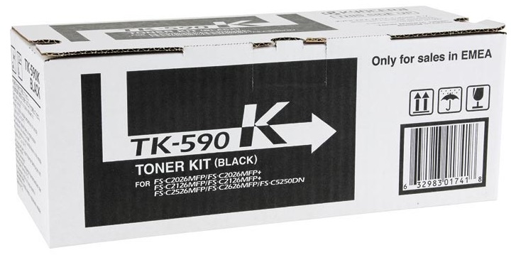 Toner Kyocera Color Laser TK-590 FS-C2026MFP 7.000 pag. BK