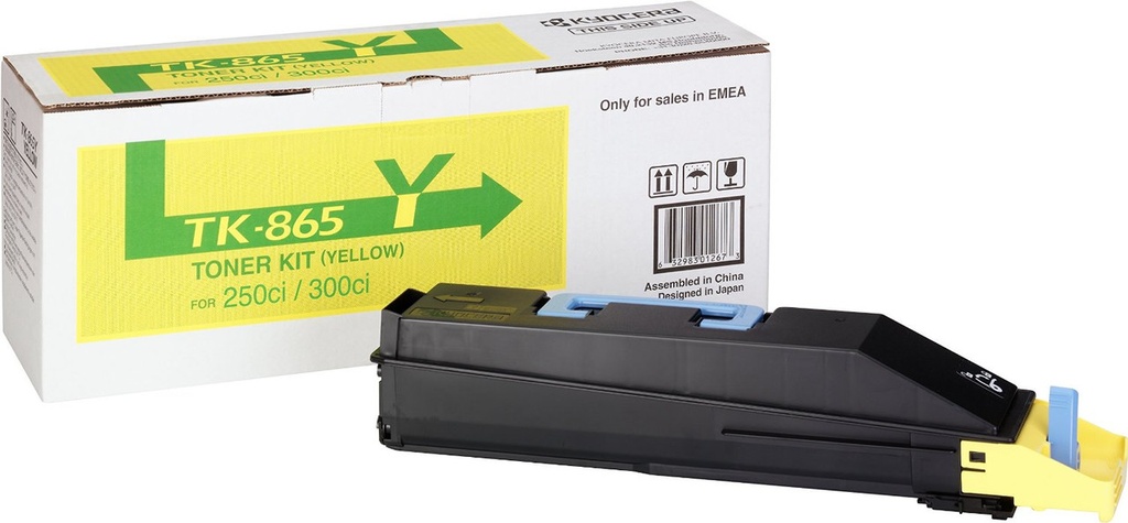 Toner Kyocera Color Laser TK-865 TASKalfa 250ci 12.000 pag. YEL