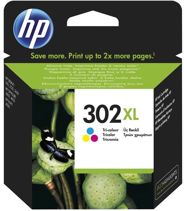 Cartridge HP Inkjet 302XL Deskjet 1110 330 pag. COL