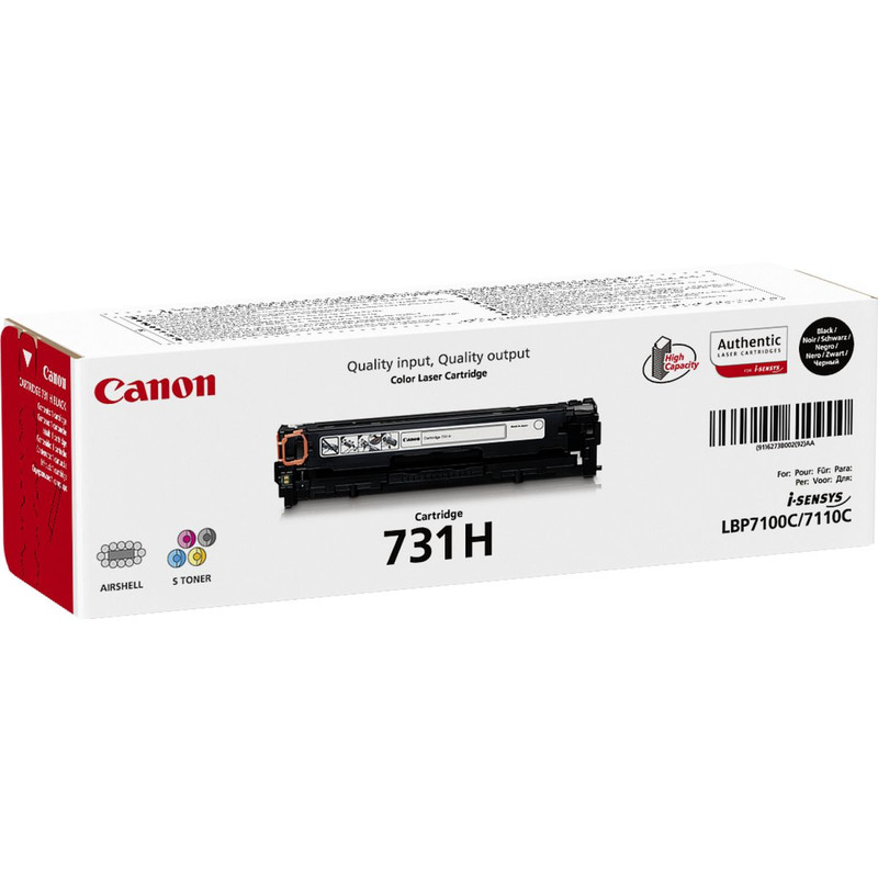 Toner Canon Color Laser 731H i-SENSYS LBP7100Cn 2.400 pag. BK