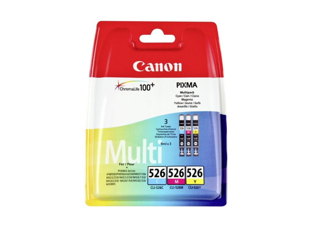 Cartridge Canon Inkjet CLI-526 RAINBOWPACK C/M/Y (4541B018)
