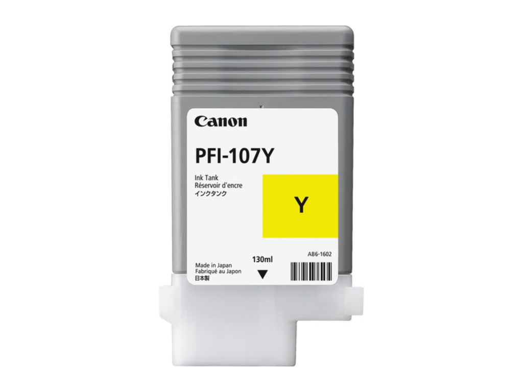 Cartridge Canon Inkjet PFI-107 imagePROGRAF iPF670 130ml YEL1,3