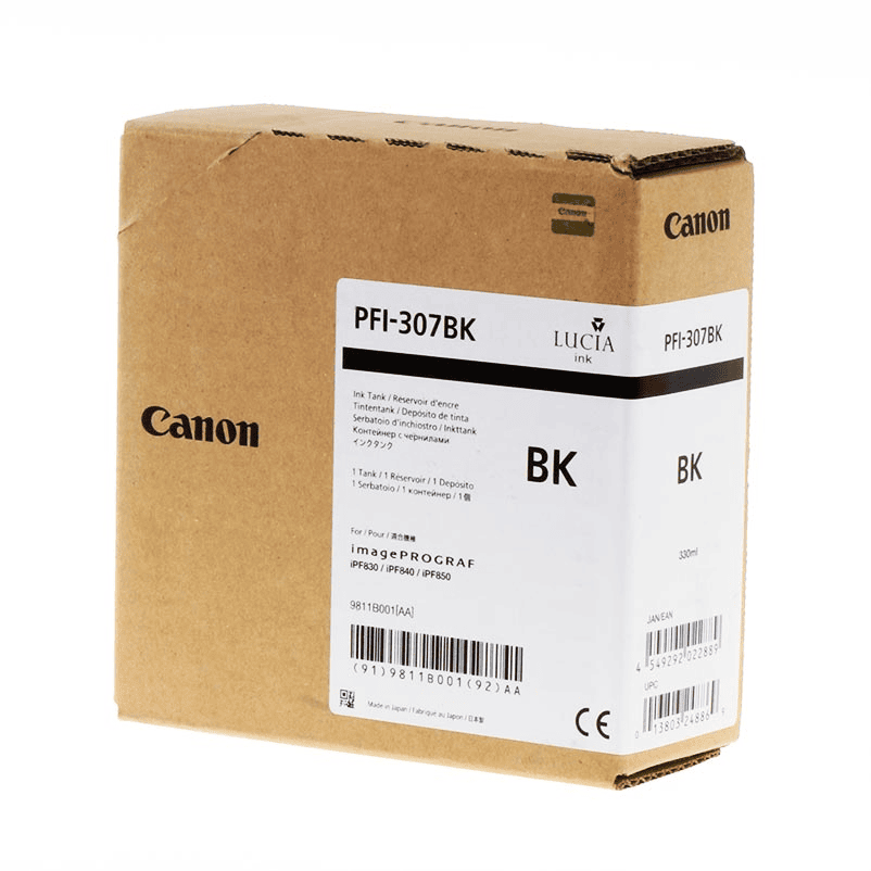 Cartridge Canon Inkjet PFI-307 imagePROGRAF iPF830 330ml BK