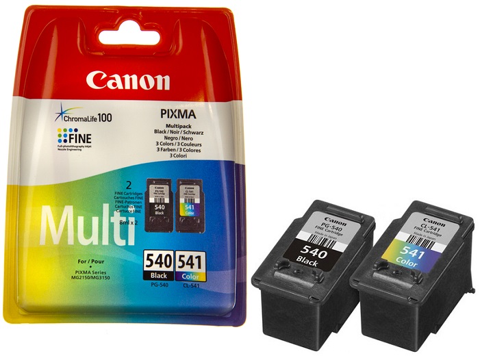 Cartridge Canon Inkjet PG-540/CL-541 PIXMA MG2150 2x180 pag.BK/COL