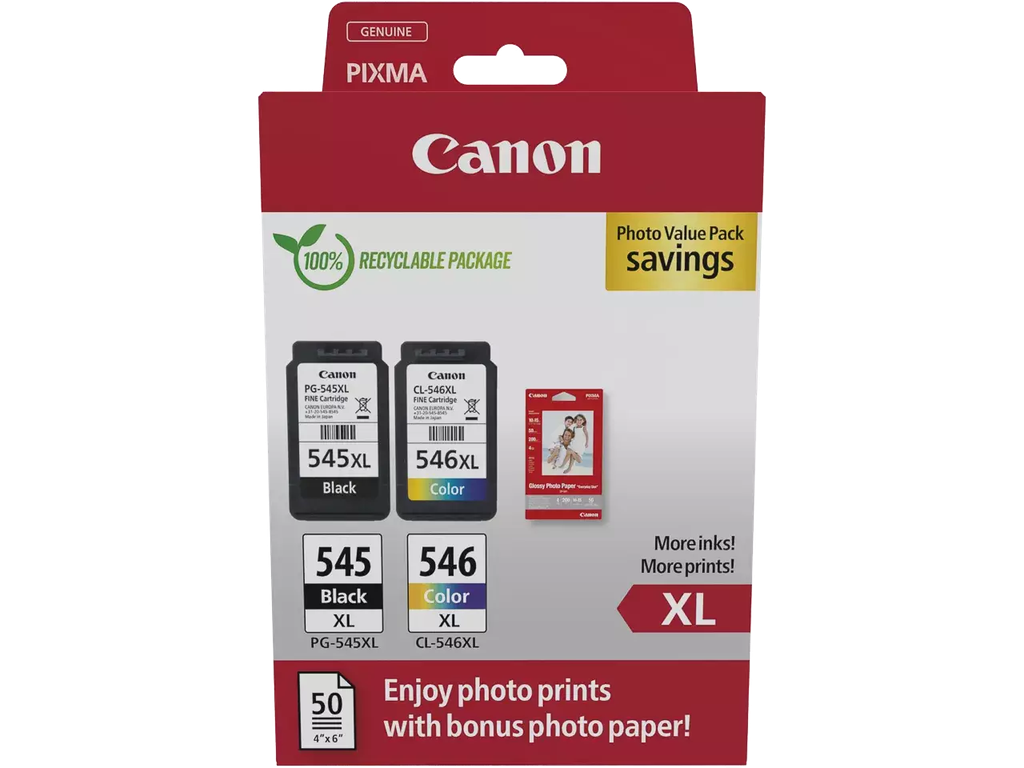 Cartridge Canon Inkjet PG-545XL / CL-546XL pixma MG2550