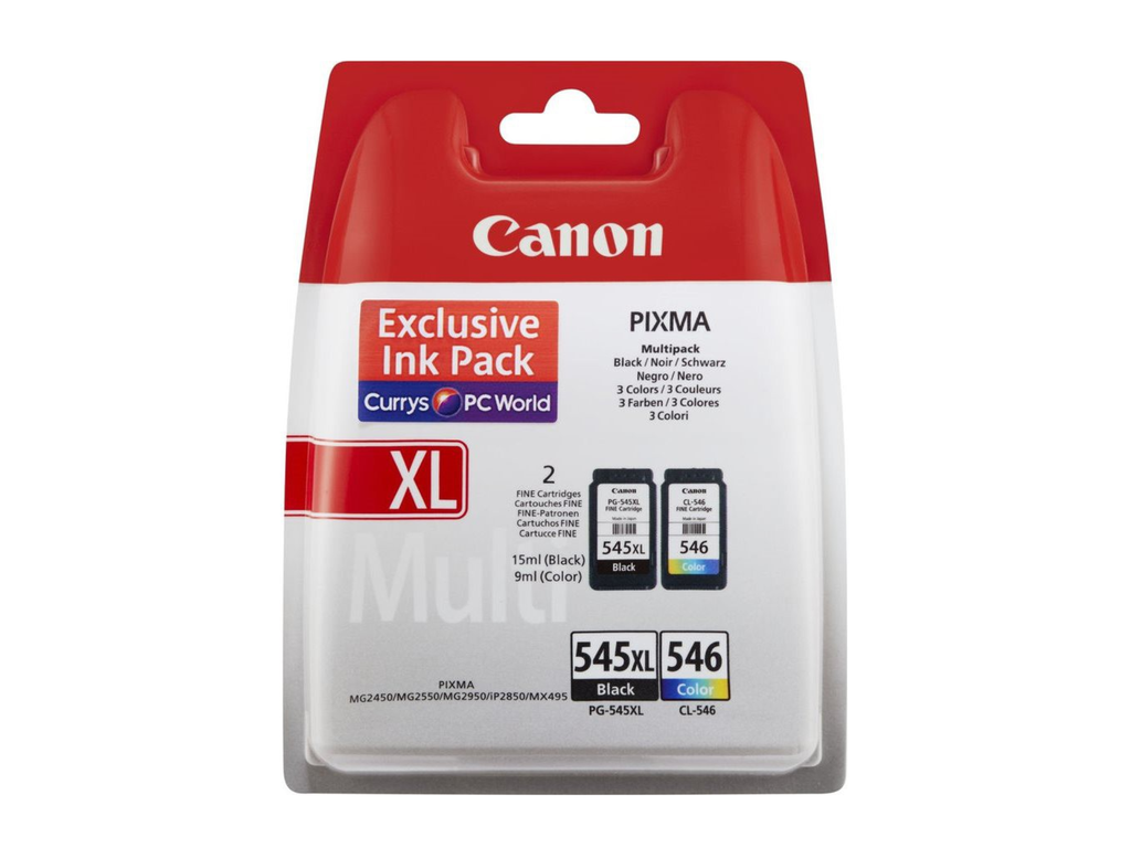 Cartridge Canon Inkjet PG-545XL / CL-546XL pixma MG2550