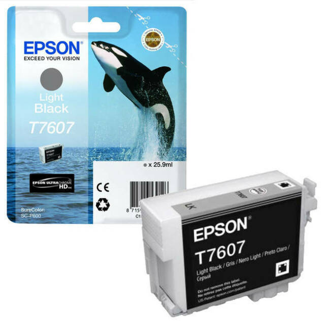 Cartridge Epson Inkjet T7607 SureColor P600 25,9ml LIGHT BK