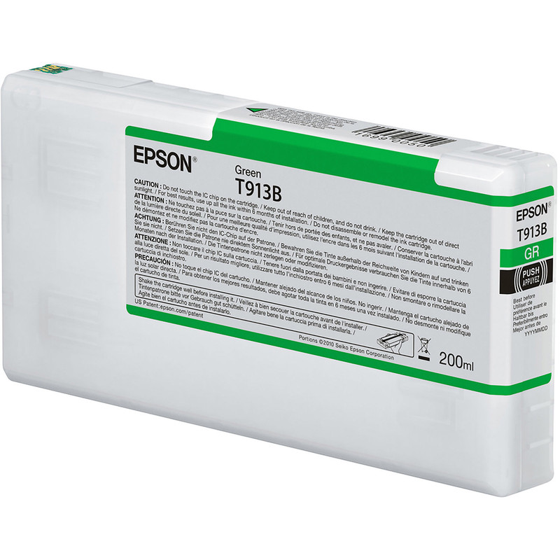 Cartridge Epson Inkjet T913B SureColor P5000 200ml GREEN