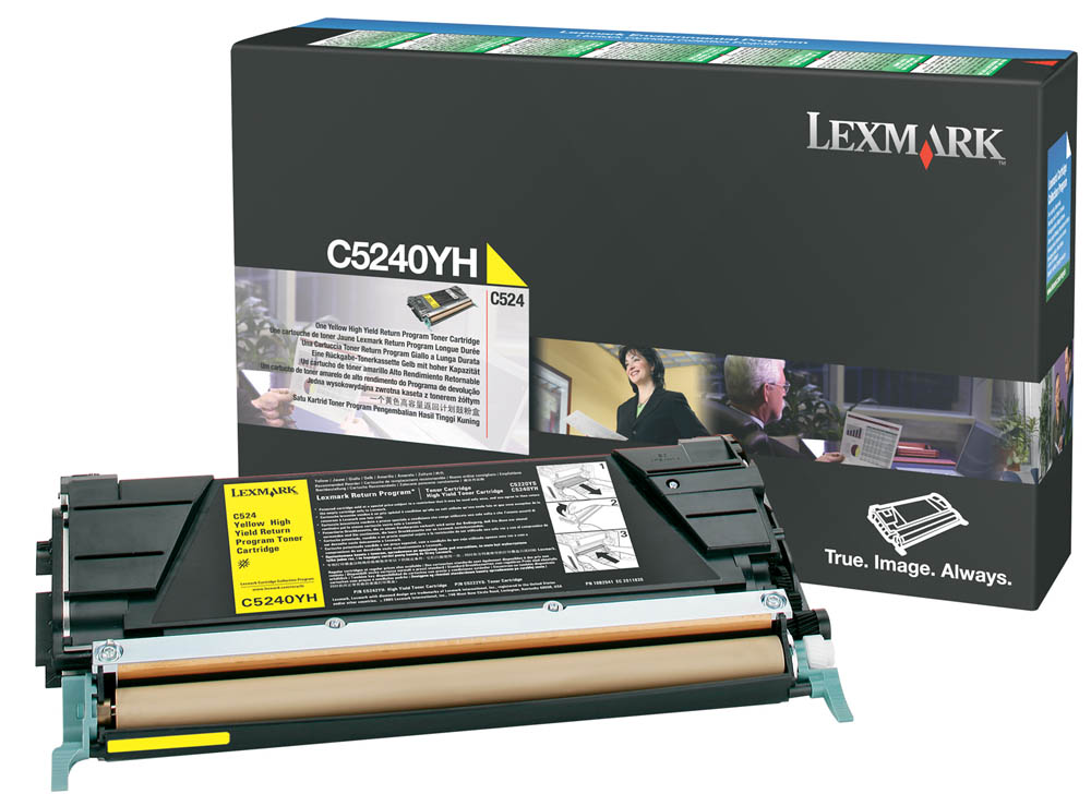 Toner Lexmark Color Laser C5240YH C524 5.000 pag. YEL