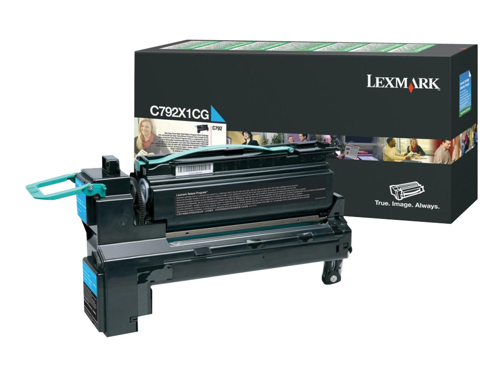 Toner Lexmark Color Laser C792X1CG C792de 20.000 pag. CY