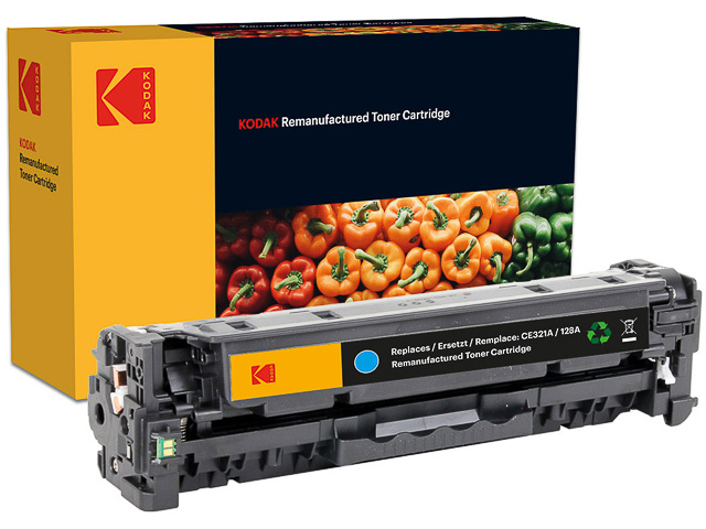 Toner Kodak voor HP CE321A CY