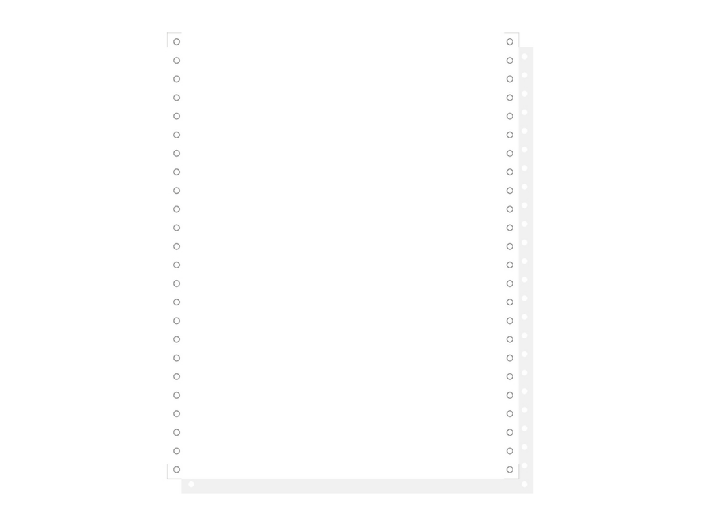 Blanco ft.12"x240 2-voud 56gr afscheurbare pinfeed ncr wit (1000)