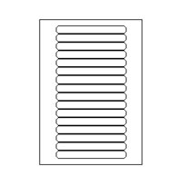 Etiketten Etipage 16 etik/bl 145x17mm 100bl/d
