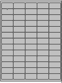 Etiketten Scotchmark 3M 7883 permanent 65 etik/blad 40x20 zilver (50)
