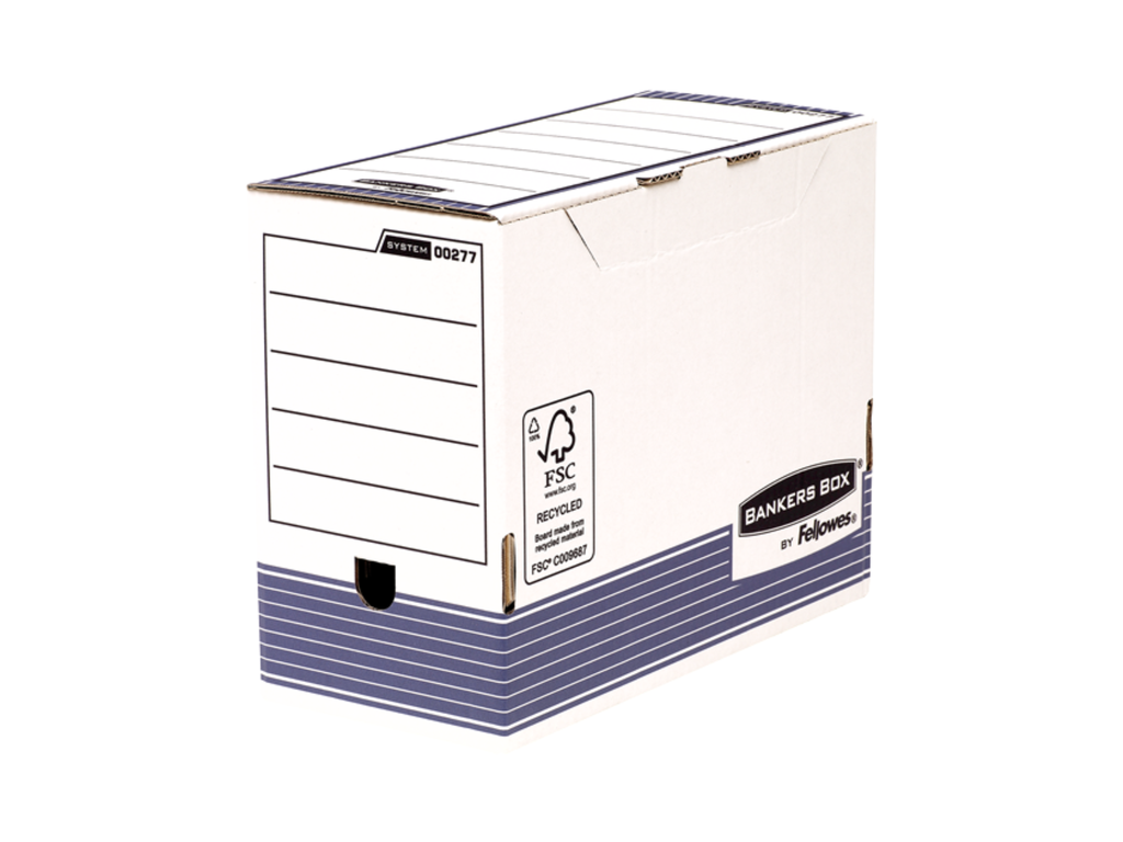 Archiefdoos Fellowes Bankers Box System 260x315mm rug 150mm blauw