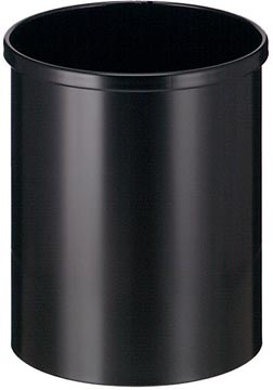 Papierbak Eko metaal 15l zwart