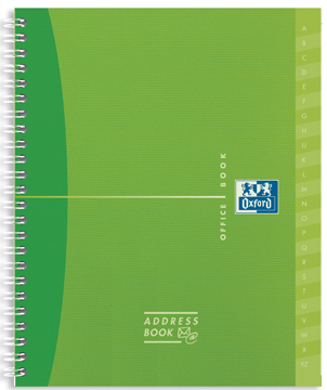 Adresboek Oxford My Colours PP 120x150mm 160blz assorti