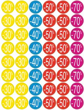 Kortinglabel Apli permanent -30% tot -70% assorti (240)