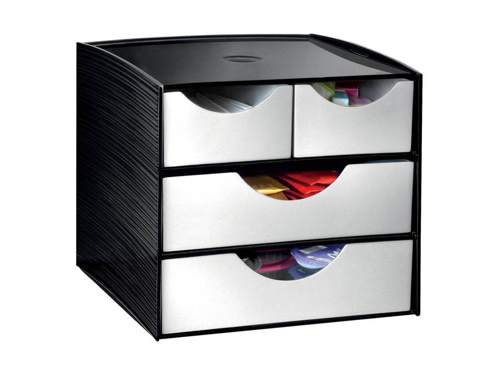 Ladenblok CEP take a break 18,6x18,5x17,5cm zwart/grijs