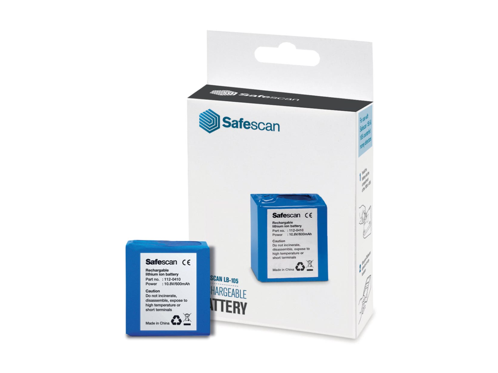 Oplaadbare batterij Safescan voor 135/145/155/165