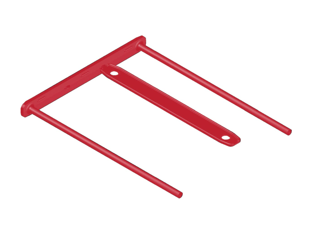 Archiefbinder Fellowes Bankers Box D-Clip rood (100)