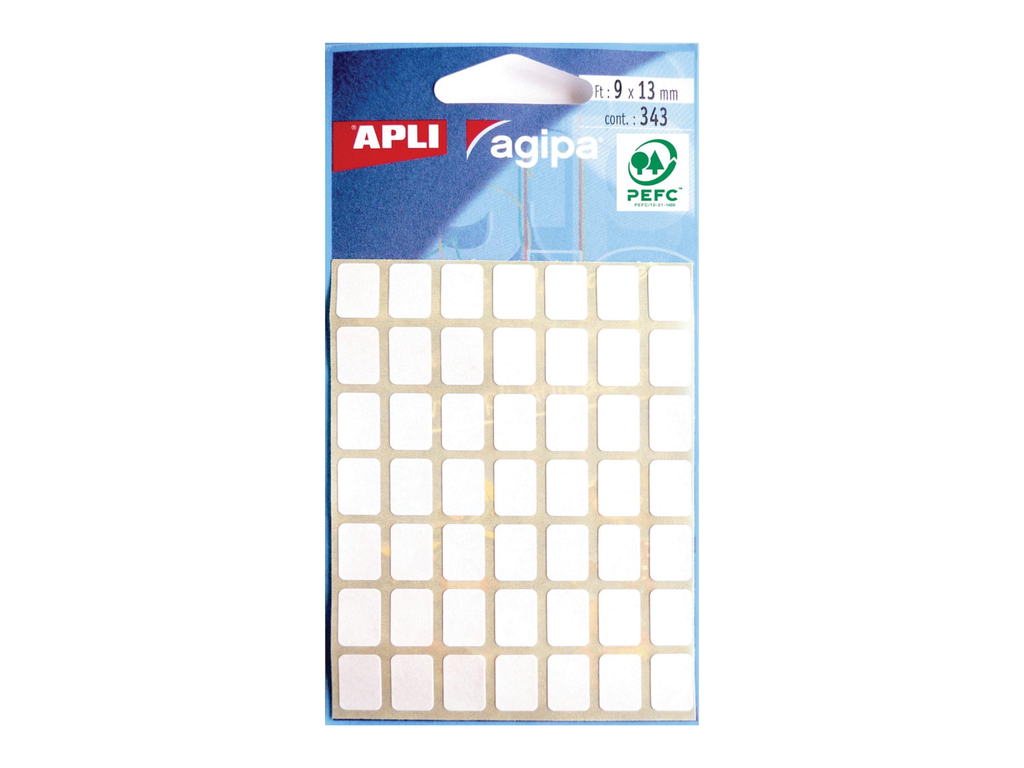 Etiketten Apli 9x13mm wit (343)
