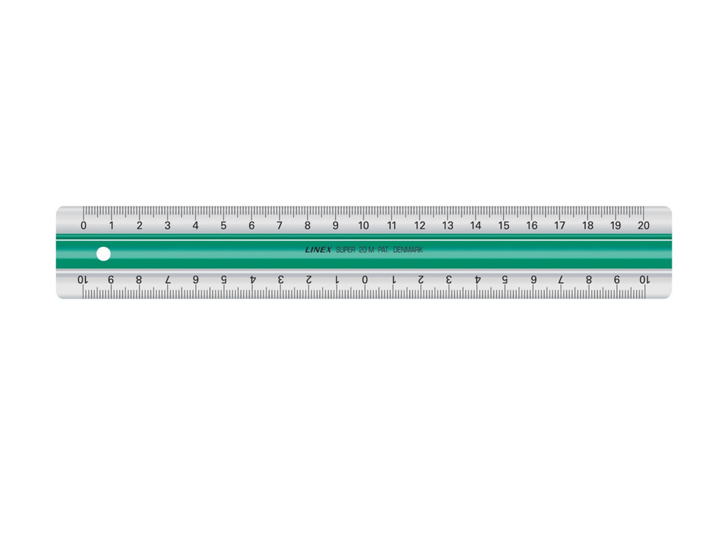 Meetlat Linex antislip 20cm 