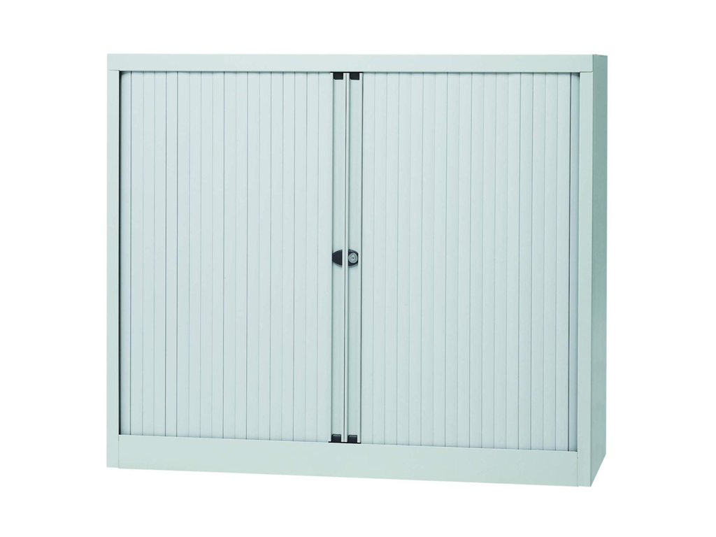 Roldeurkast Bisley 103x120x43cm (hxbxd) lichtgrijs