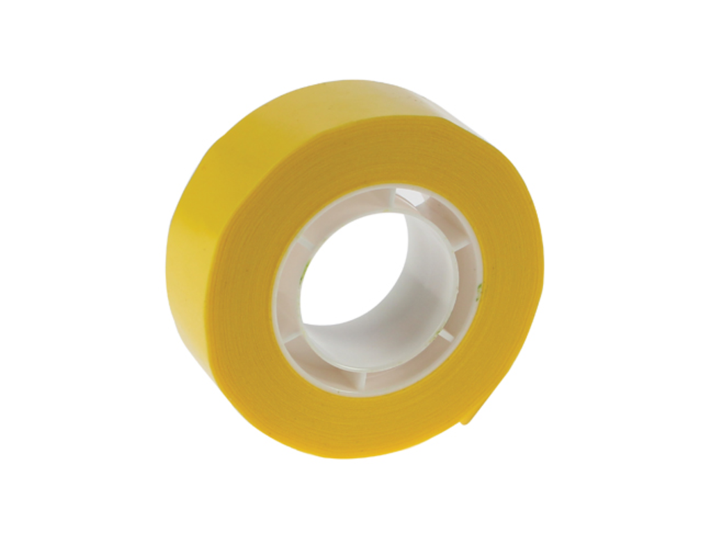 Plakband Apli PP 19mmx33m geel voor kleine afroller