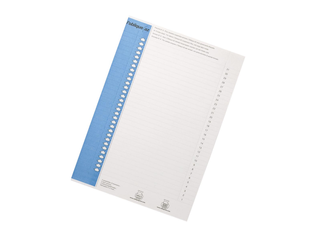 Ruiterstroken Elba hangmap kast nr.9 31st/bl 14cm blauw
