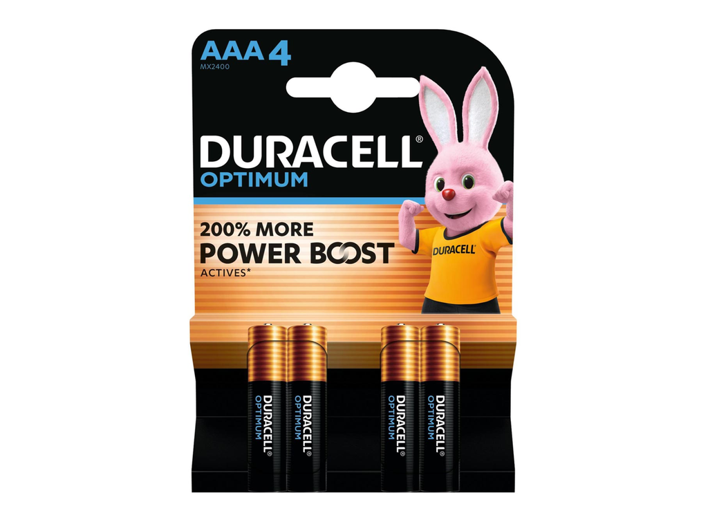 Batterij Duracell Optimum AAA (4)
