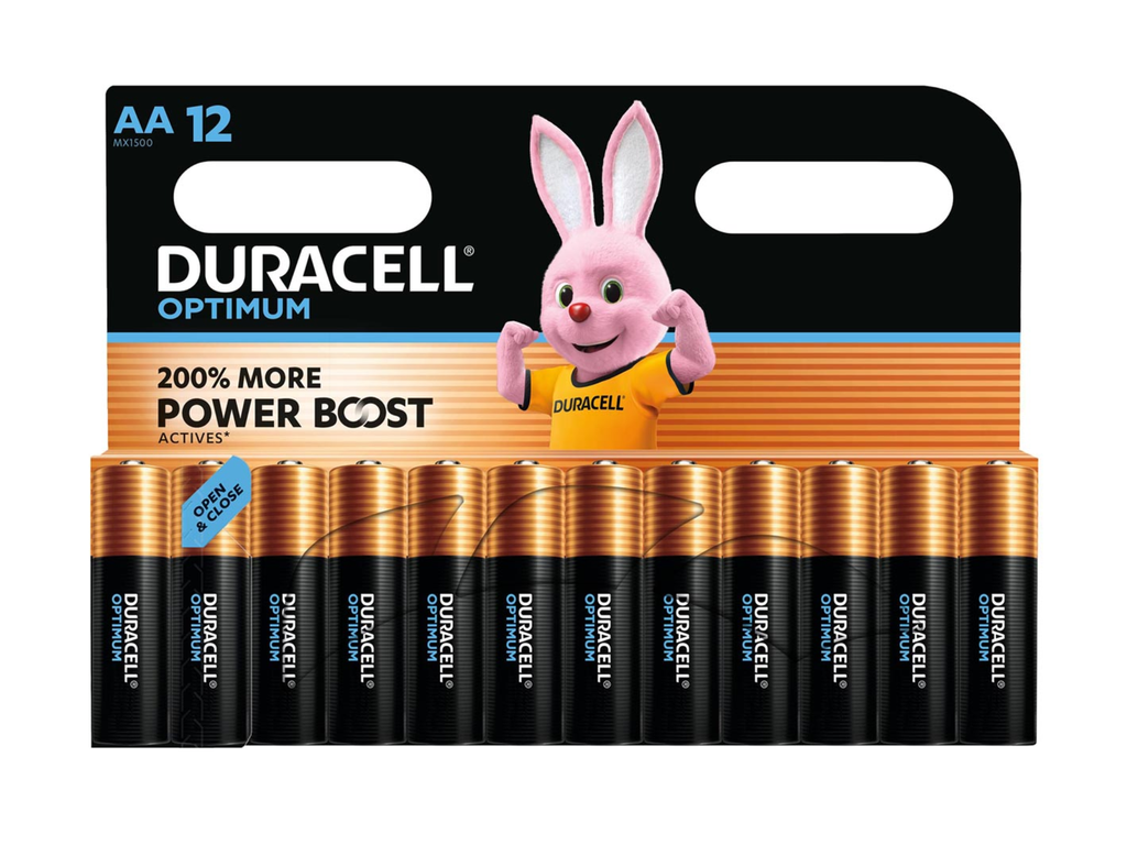 Batterij Duracell Optimum AA (12)