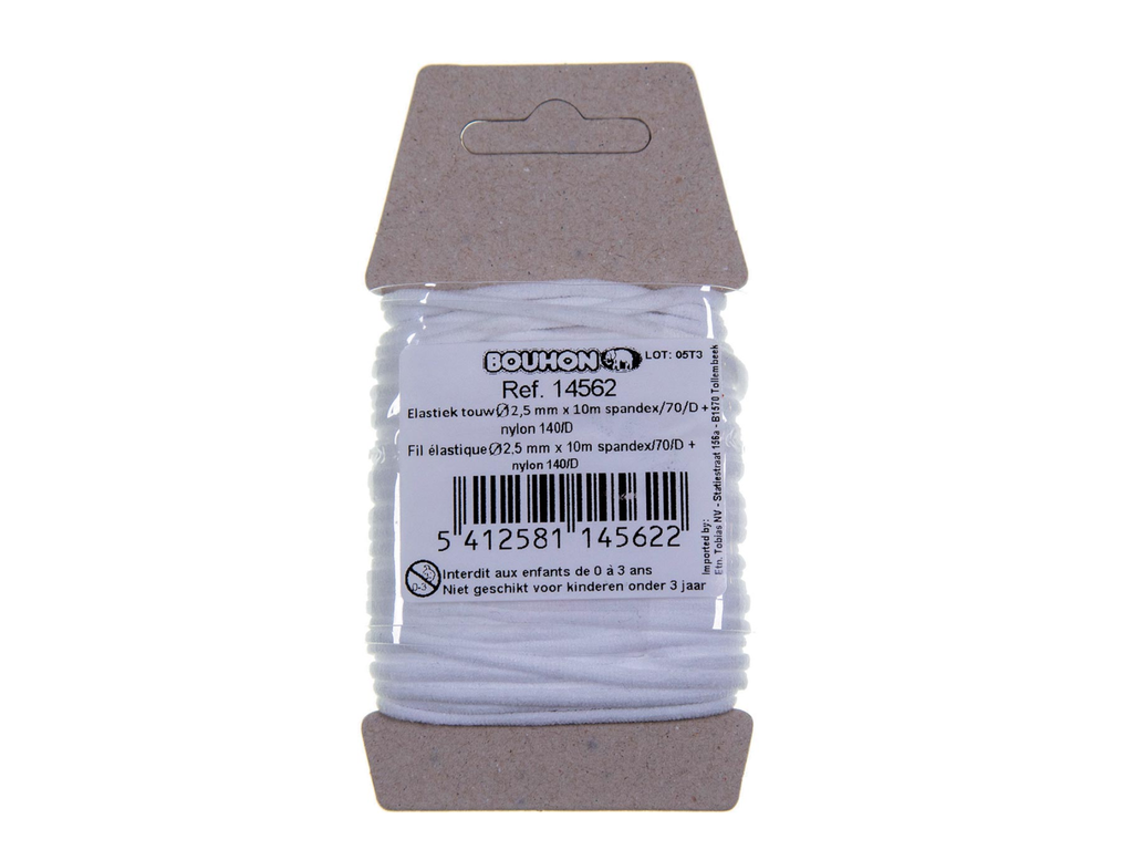 Elastiek touw Bouhon nylon 2,5mmx10m