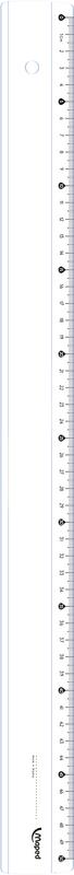 Meetlat plastic Maped essentials 146 50cm