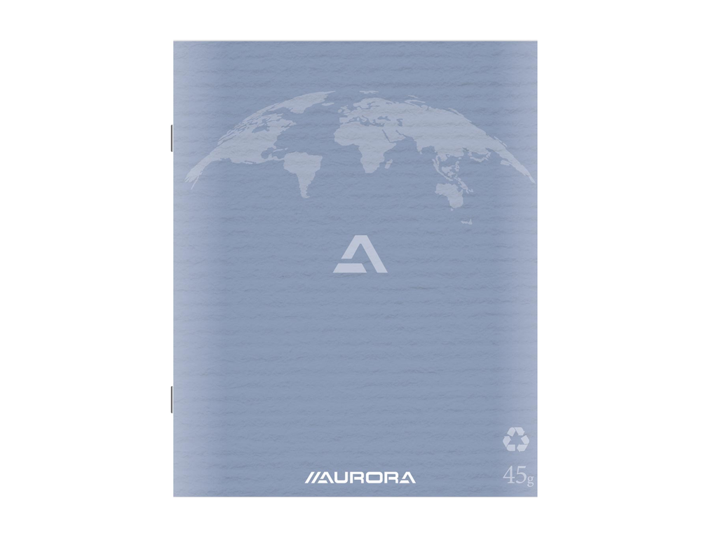Kladschrift Aurora Writing 45 Recycled papier A5 geruit 96blz lichtblauw