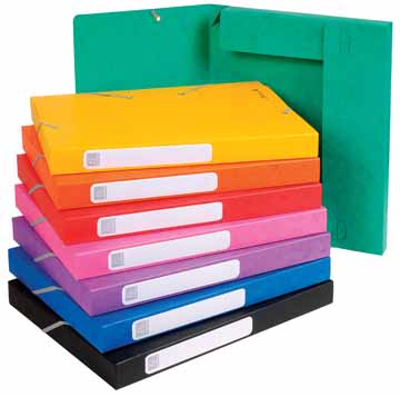 Elastobox Exacompta karton A4 rug 25mm assorti
