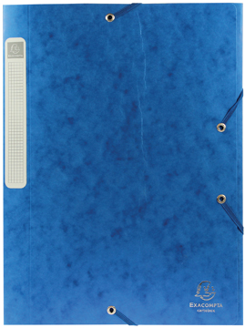 Elastobox Exacompta karton A4 rug 25mm blauw