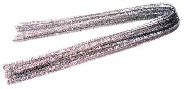 Chenilledraad Bouhon 8mmx50cm zilver (10)