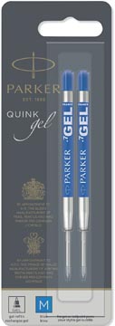 Gelvulling Parker Quink voor balpen medium blauw blister (2)