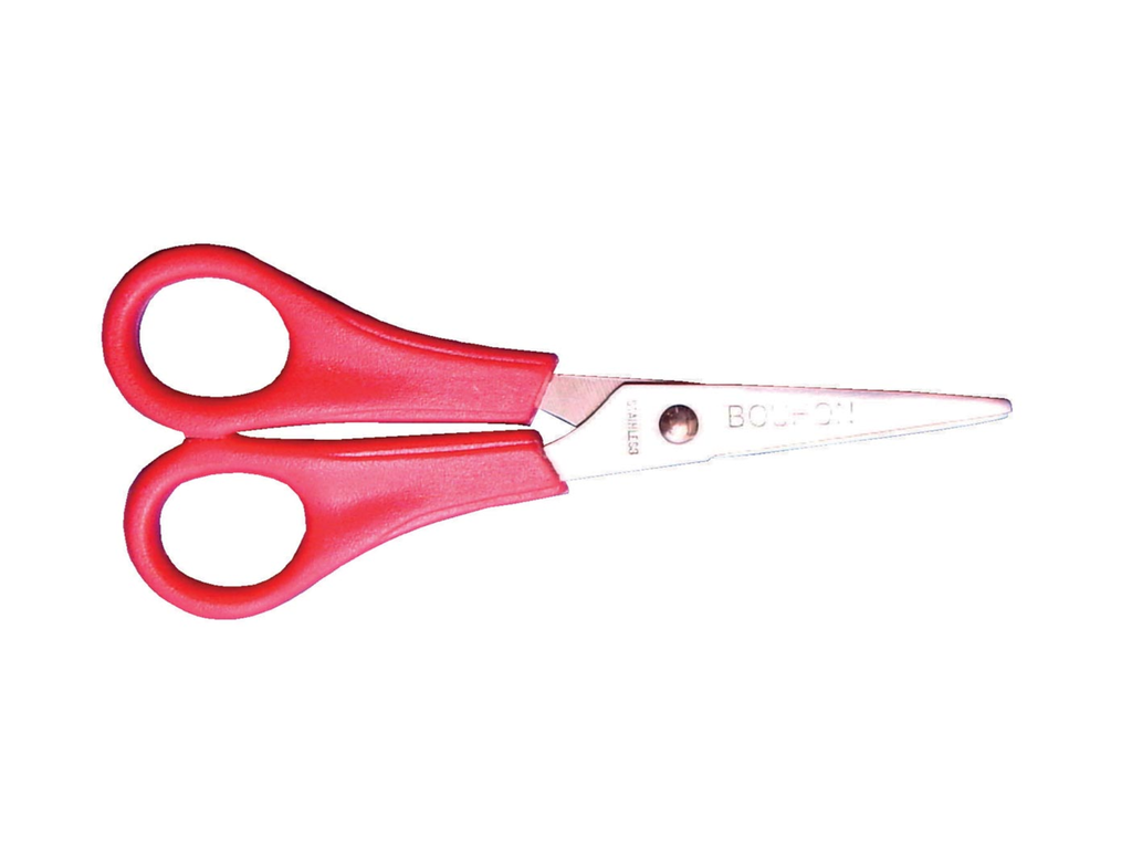Schaar Bouhon inox 14cm rood