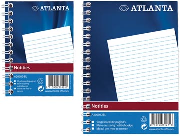 Notitieboek Jalema Atlanta A6 gelijnd blauw