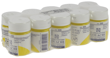 Plakkaatverf Talens extra fijn 16ml citroengeel