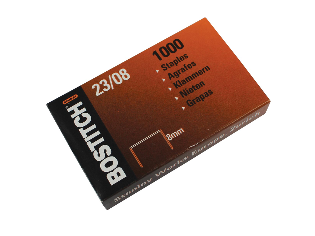 Nietjes Bostitch 23/8 verzinkt 8mm (1000)