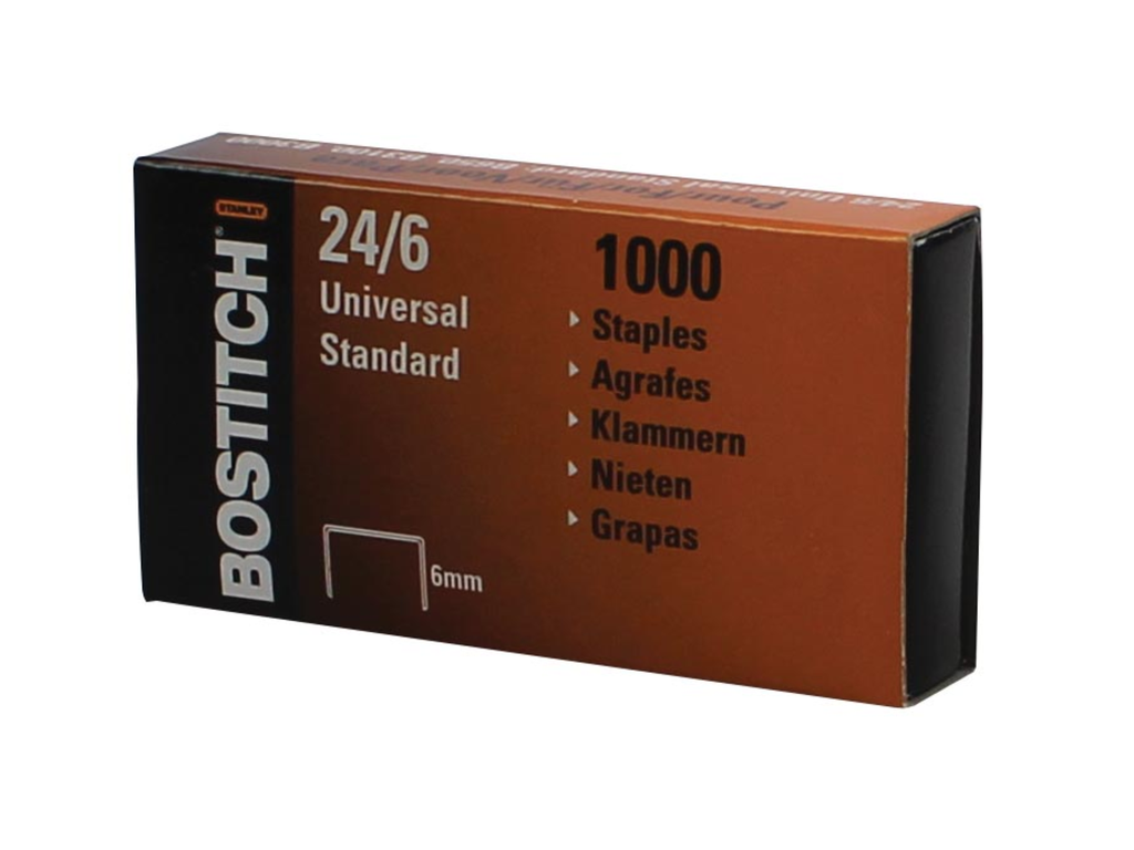 Nietjes Bostitch 24/6 verzinkt (1000)