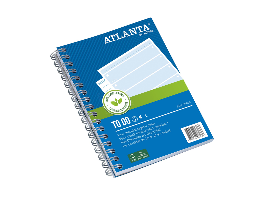 Checklist Atlanta To Do Daily 14,5x10,5cm spiraalbinding small